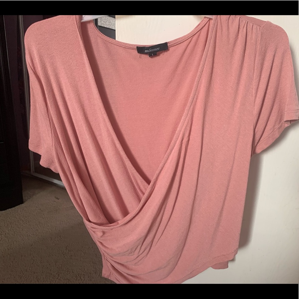 Pink crossover tee 🦋